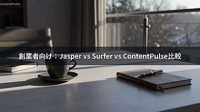 創業者向け：Jasper vs Surfer vs ContentPulse比較