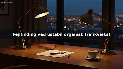 Fejlfinding ved ustabil organisk trafikvækst