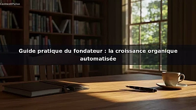 Guide pratique du fondateur : la croissance organique automatisée