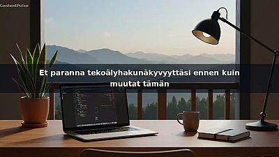 Et paranna tekoälyhakunäkyvyyttäsi ennen kuin muutat tämän