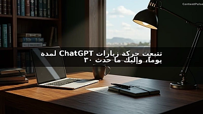 تتبعت حركة زيارات ChatGPT لمدة 30 يوماً، وإليك ما حدث