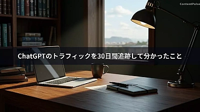 ChatGPTのトラフィックを30日間追跡して分かったこと