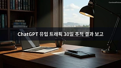 ChatGPT 유입 트래픽 30일 추적 결과 보고