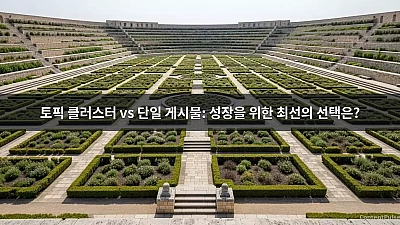 토픽 클러스터 vs 단일 게시물: 성장을 위한 최선의 선택은?