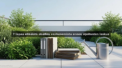 7 tapaa ehkäistä sisällön vanhenemista ennen sijoitusten laskua