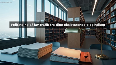 Fejlfinding af lav trafik fra dine eksisterende blogindlæg