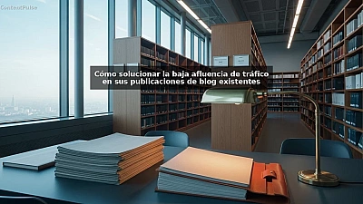 Cómo solucionar la baja afluencia de tráfico en sus publicaciones de blog existentes