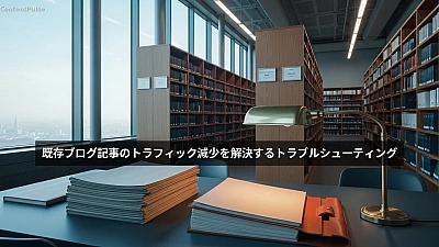既存ブログ記事のトラフィック減少を解決するトラブルシューティング