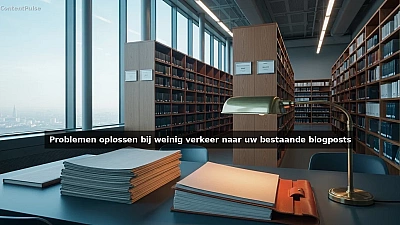 Problemen oplossen bij weinig verkeer naar uw bestaande blogposts