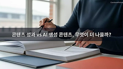 콘텐츠 성과 vs AI 생성 콘텐츠, 무엇이 더 나을까?