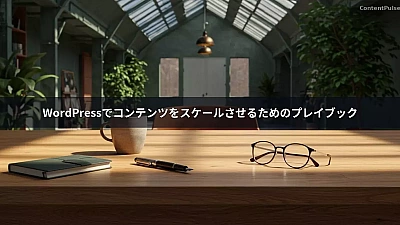 WordPressでコンテンツをスケールさせるためのプレイブック