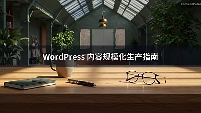 WordPress 内容规模化生产指南