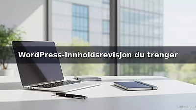WordPress-innholdsrevisjon du trenger