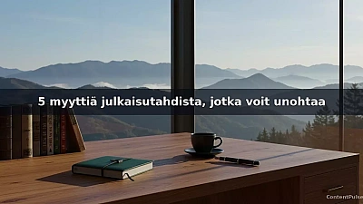 5 myyttiä julkaisutahdista, jotka voit unohtaa