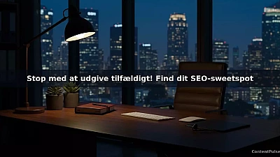Stop med at udgive tilfældigt! Find dit SEO-sweetspot