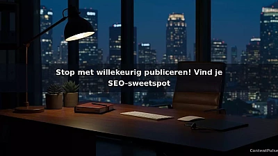 Stop met willekeurig publiceren! Vind je SEO-sweetspot