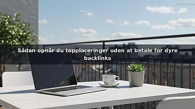 Sådan opnår du topplaceringer uden at betale for dyre backlinks