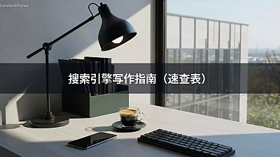 搜索引擎写作指南（速查表）